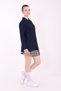 Unisex Adult Polo Neck School T-Shirt Basic Long Sleeve School T-Shirt 100% Cotton S-2Xl Navy Blue - 6