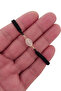 Cat's Eye Highlighter Glow-In-The-Dark Beaded Macrame Knitted Bracelet Adjustable to Fit the Wrist. - 2