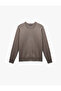 Long Sleeve Crew Neck Basic Knitwear Sweater - 3