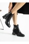 Selica Black Heeled Women's Boots - 4