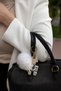 H Letter Pearl Detailed Keychain & Charm [with Pompom Option] - 3