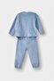 Baby Boy Pajama Set Dinosaur Printed Long Sleeve Welsoft Plush Top Long Bottom (25 Wn) - 4