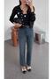Dark Jeans with Belt - 6