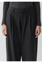 Wool Blend Anthracite Trousers Baggy/Regular Waist/Wide Leg 1011131-87829 - 8