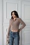 Mink Zippered Soft Textured Knit Sweater - 3