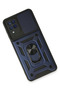 Wizard Samsung Galaxy A22 Case Pars Silicone with Lens Ring - Navy Blue - 3