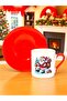 Red Single Christmas Turkish Coffee Cup Santa Claus