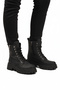 Black Emerald Lace-Up Zippered Non-Slip Women's Boots 514531 Z