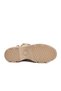 Beige Leather Laced Zippered Fleece Non-Slip Women's Boots 351071 Z - 5