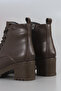 JVL 201 Lace-up Platform Heel Boots - 4