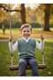 Boy's Thessaloniki Knitted Buttoned Sweater Vest Casual & Stylish Combination 5-8 Years Old - 3