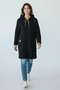 Women's Top with Pockets, Hooded, Front Zippered Cardigan - 2