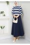 Women's Knitwear Cardigan and Scuba Skirt Set -0021