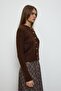 Rıva Knitted Cardigan Brown - 4