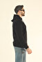 Men's Winter 3-Thread Side Pocket Puff Fabric Sweatshirt - Regular Fleece-Lined Hoodie - 5