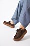 Polet Rubber Sole Women's Genuine Leather Shoes Brown Nubuck