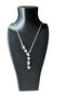 Steel Silver Silver Color Zircon Stone Shooting Star Necklace - 4