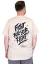 Fashion XL Large Size Men's T-Shirt Crew Neck Compaes U25021 Beige - 4
