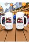 New Year's Special Printed Transparent Beer Glass Christmas Xmas
