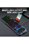 T-WOLF T16 Mechanical Feeling USB Wired LED Backlight Keyboard with Aluminium - 3