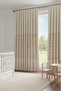 ✨   Noble Pano Cream Background Curtain 1X3 Frequent Pleats Double Wing |   Modern & Stylish Living Room Curtain