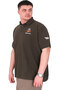 Mode XL Large Size Men's T-Shirt Pike Polo Neck U25305 Khaki - 4
