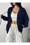 Women's Zippered Hooded Sweatshirt - 6