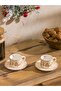 Printed 2-Person Porcelain Coffee Cup Set 115 ml (W5)