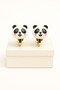 Clip-On Non-Pierced Children's Earrings Kuromi Hello Kitty Panda Hypoallergenic Earrings for Non-Pierced Ears