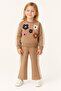 Floral Winter Girls' Spanish Flared Pants Set