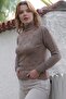 Mink Turtleneck Long Sleeve Polka Dot Knitwear Sweater 60 55 - 4