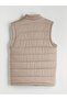 Slim Fit Stand Collar Men's Puffer Vest - 8
