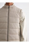 Slim Fit Stand Collar Men's Puffer Vest - 3
