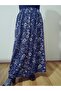 Elastic Waist Patterned Winter Medium Thickness Combed Cotton Fabric Maxi Length Mother Skirt, Prayer Skirt Size 38-50 - 2