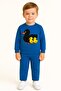 Crew Neck Ribbed Black Unisex Children's Sweatshirt Duck Printed 1 2 3 4 5 6 7 8 9 10 11 12 Years - 2