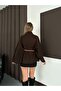 Stand-Up Collar, Fits up to Size S-Xl, Buttoned Belted, Wrap-Around Sleeve, Imported Cashmere Poncho - 8