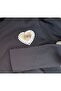 Girls' Long Sleeve Ribbed Heart Applique Cotton Blouse - Basic Top - Kids Bodysuit - 2