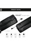 Horizone 24" ABS Hard Luggage - Black + 1-Year - 3