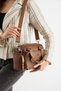 Plain Skin Leather Women's Hand Shoulder Cross Bag - 4