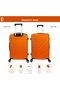 Robust 24" ABS Hard Luggage - Orange + 1-Year - 2