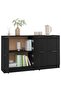 Sideboards 2 pcs Black 60x30x70 cm Engineered Wood - 5