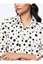 Off White Spot Print Maxi Shirt Dress - 4