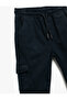 Cargo Pocket Tie Waist Cotton Trousers - 3