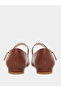 Abha Pointed Toe Buckle Flat Shoes - 4