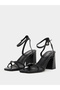Ilaa Block Heel Sandals with Buckle Detail - 3