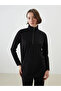 Lcwaikiki Classic Black Stand Collar Women's Tunic