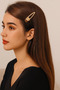 2-Piece Gold Color Pen Buckle 6.5 cm - 2
