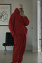 Men's 3-Ply Sharded Hooded Sweatshirt Tracksuit Set