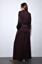 Plum Waist Belted Wide Leg Pants Suit - 7