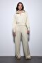 Yellow Zippered Women's Tracksuit Set - 3